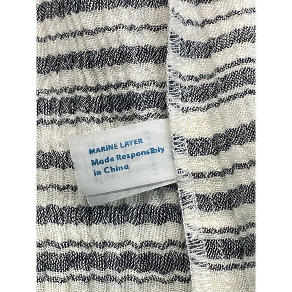 Marine Layer Black and White Striped Maxi Dress - Picture 6 of 8